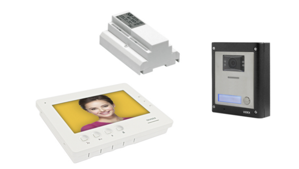 Videx ESVKX-1S/6788/M 1 way surface, 2 wire colour videokit with 6788 videophone and proximity reader - matt finish