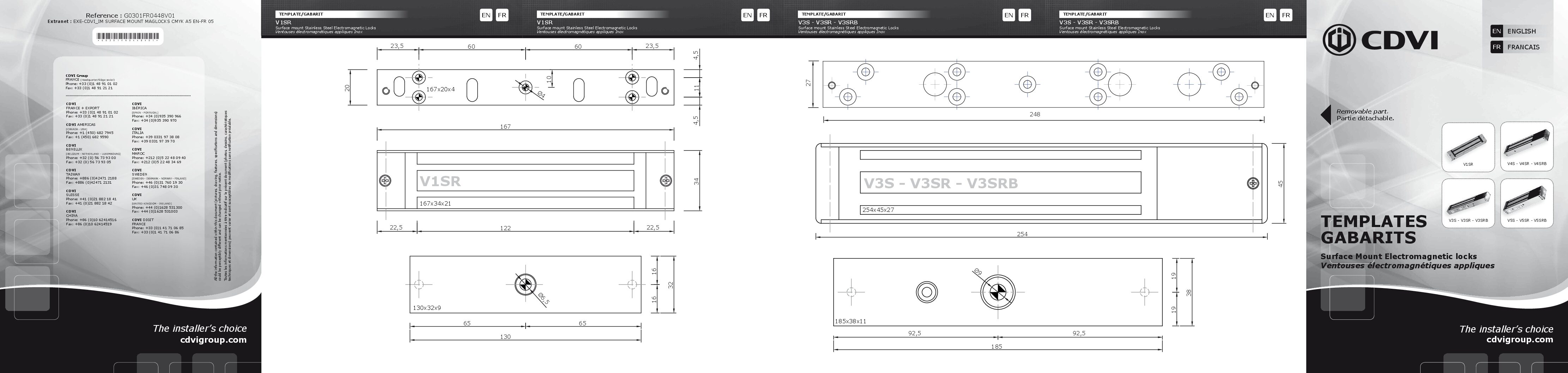 CDVI V4SR Drawing