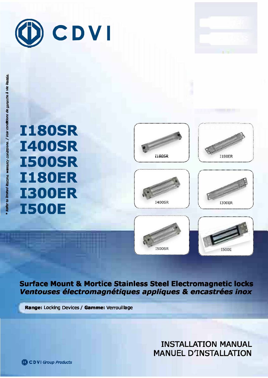 CDVI I500SR Manual