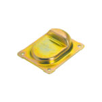 F105 BG GALVANISED BOLT DOWN Gate Stop for 2 Leaf Gates 157 X 130 X 40MM