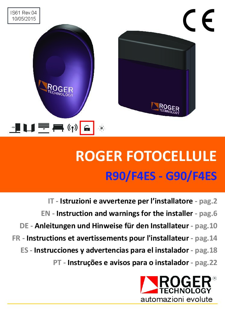 Roger R90 Manual