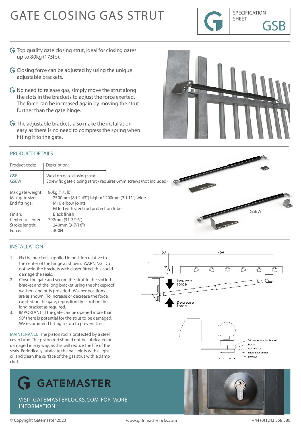 Gatemaster GSB Specification