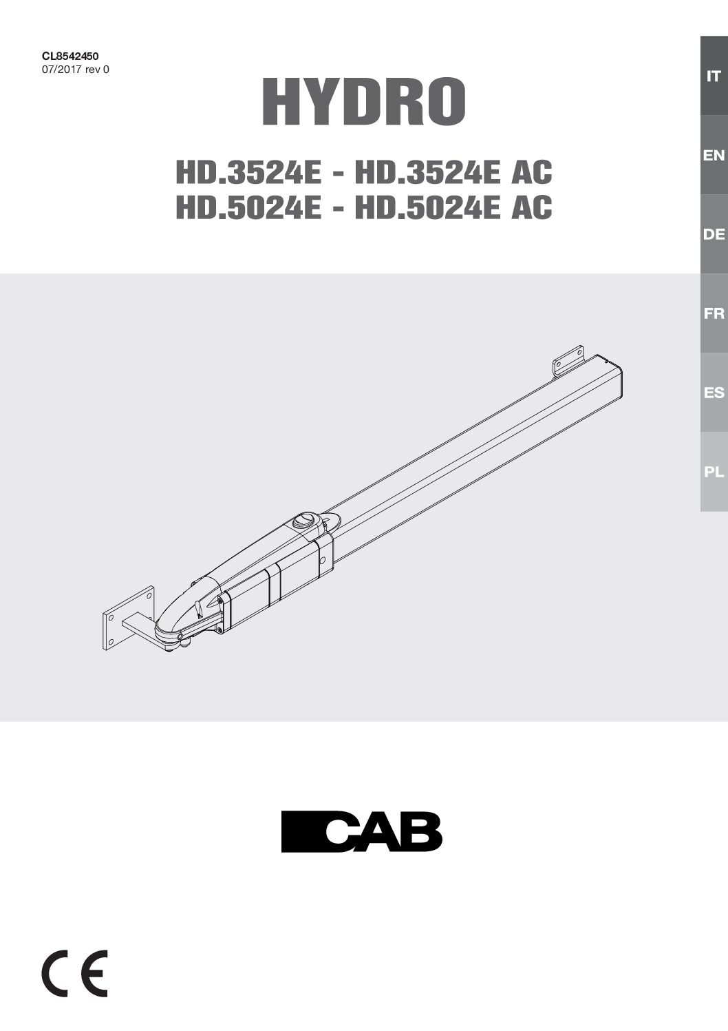 CAB Hydro 24v Manual