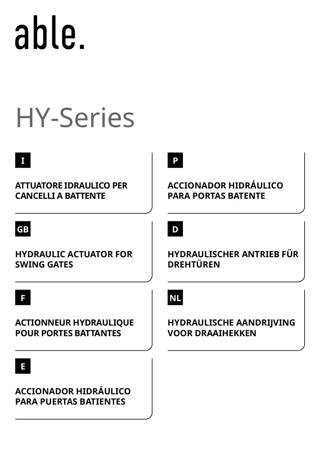 ABLE V2 HY 22Y017 Manual