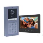 Hikvision 1 button 2 Wire video kit, keypad and 7 inch monitor