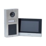 Hikvision 1 button 2 Wire video kit, touch and display and 7 inch monitor stainless steel