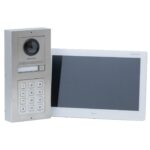 Hikvision 1 button IP video kit, keypad and 10 inch monitor stainless steel