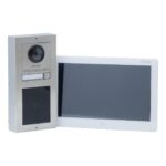 Hikvision 1 button IP video kit, touch and display and 10 inch monitor stainless steel