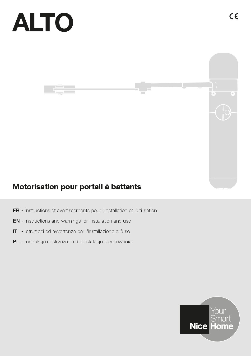 Nice Home Alto 100 / 101 Manual