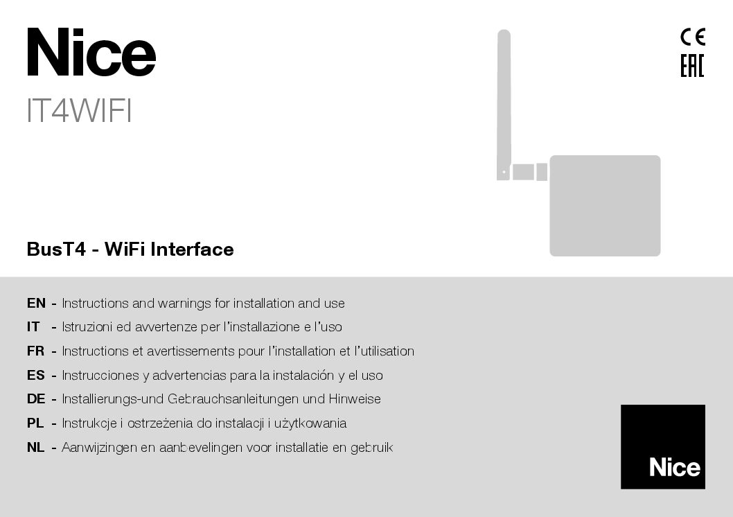 Nice IT4WIFI Manual