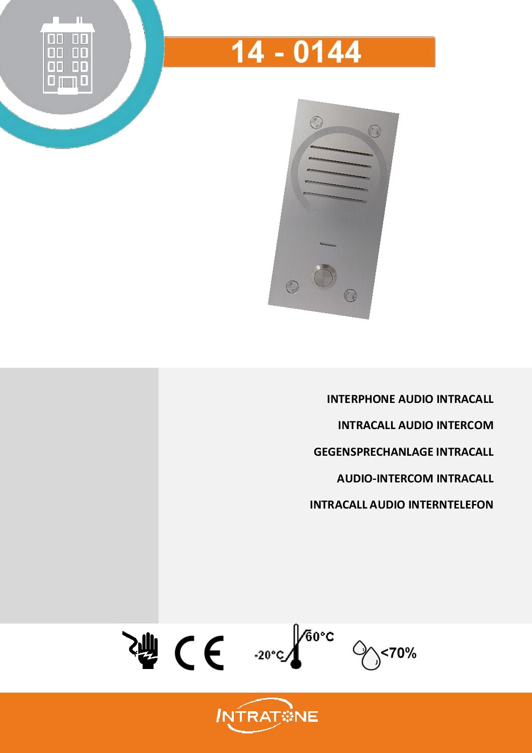 Intratone 06-0181 Manual