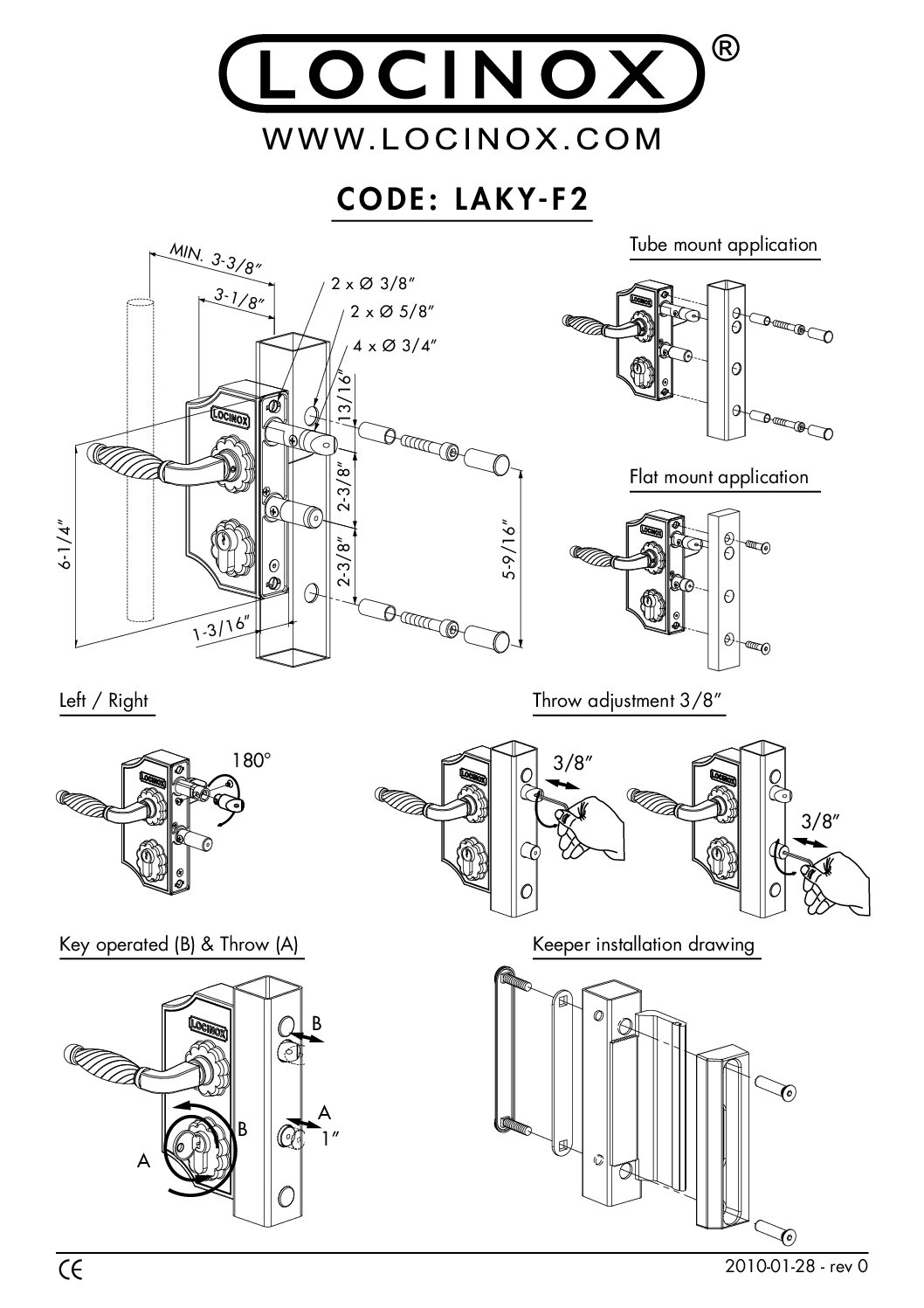 Locinox LAKY F2 Manual