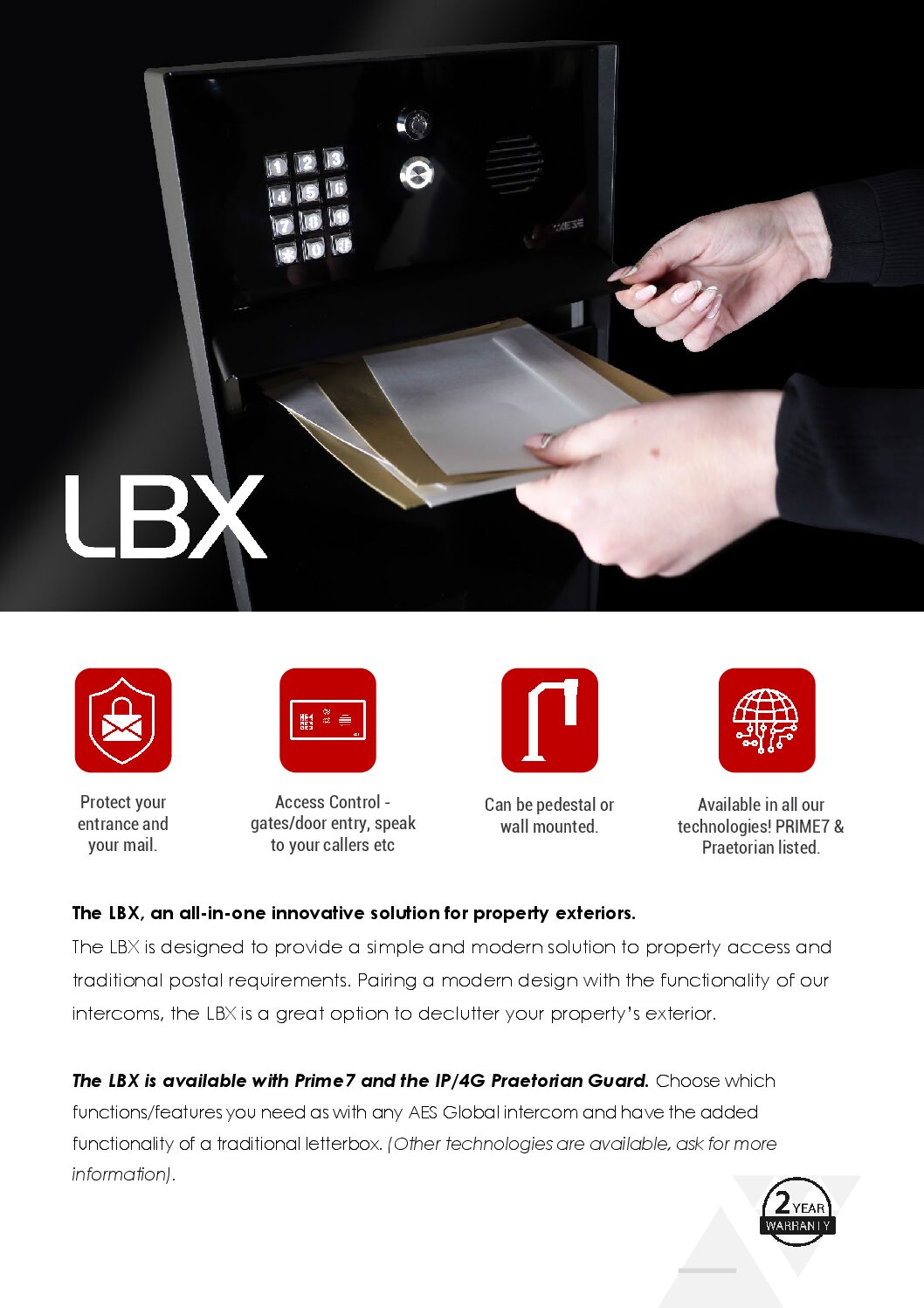 AES Letterbox Datasheet
