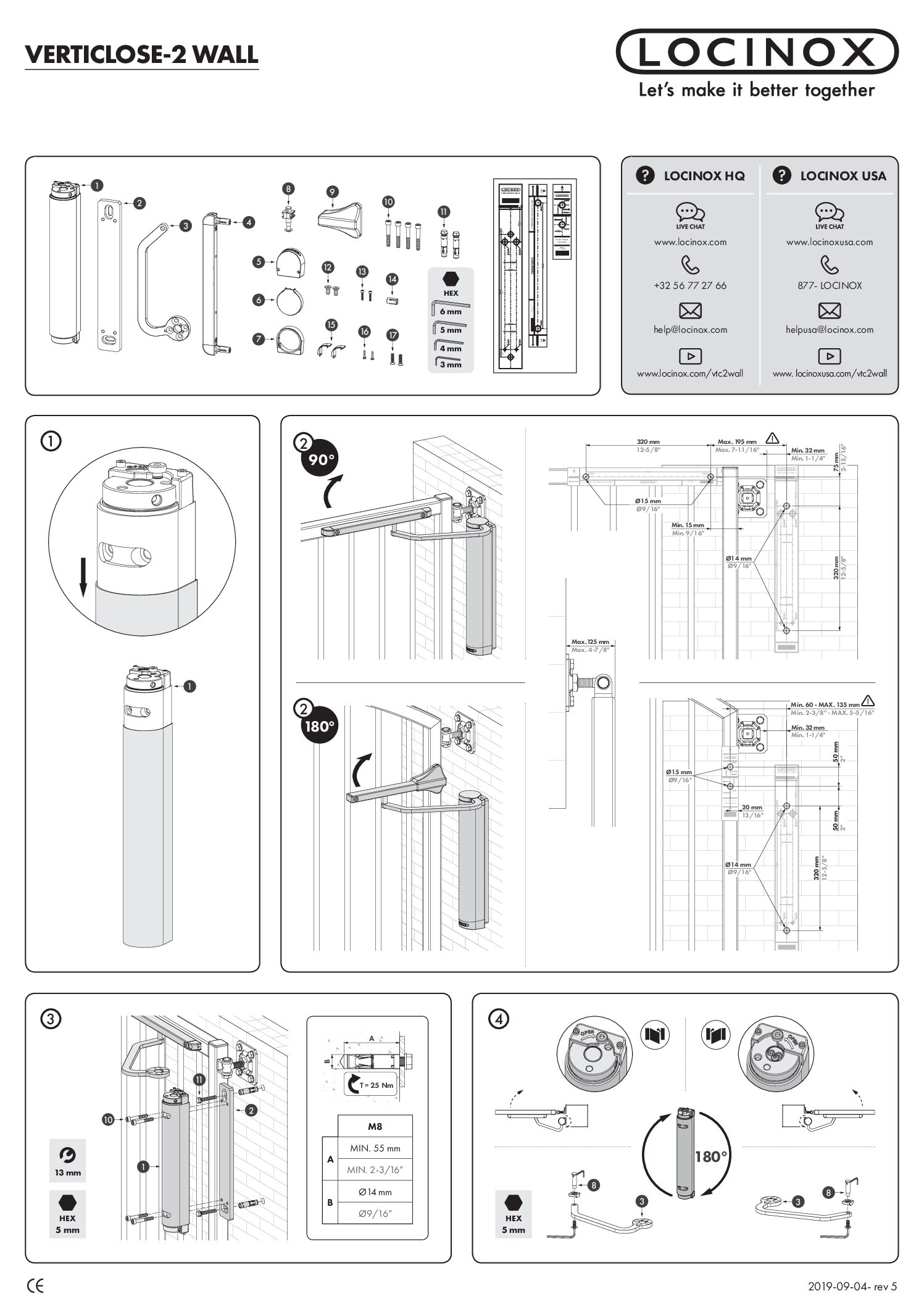 Locinox Verticlose 2 Wall Manual