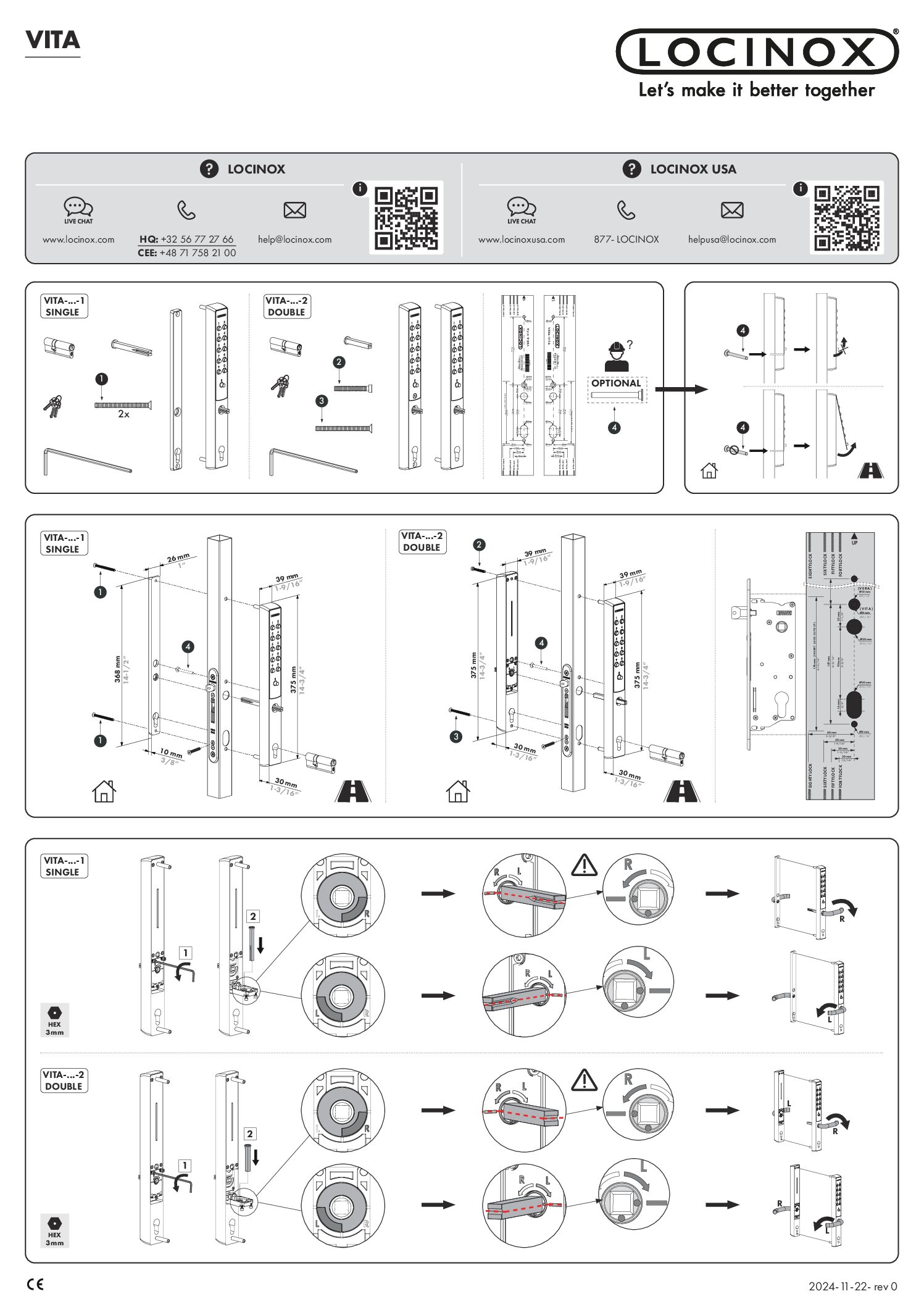 Locinox Vita Quick start guide