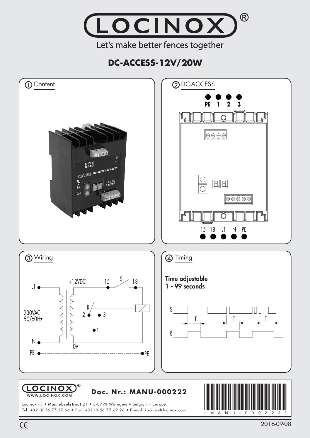 Locinox DC Access Manual