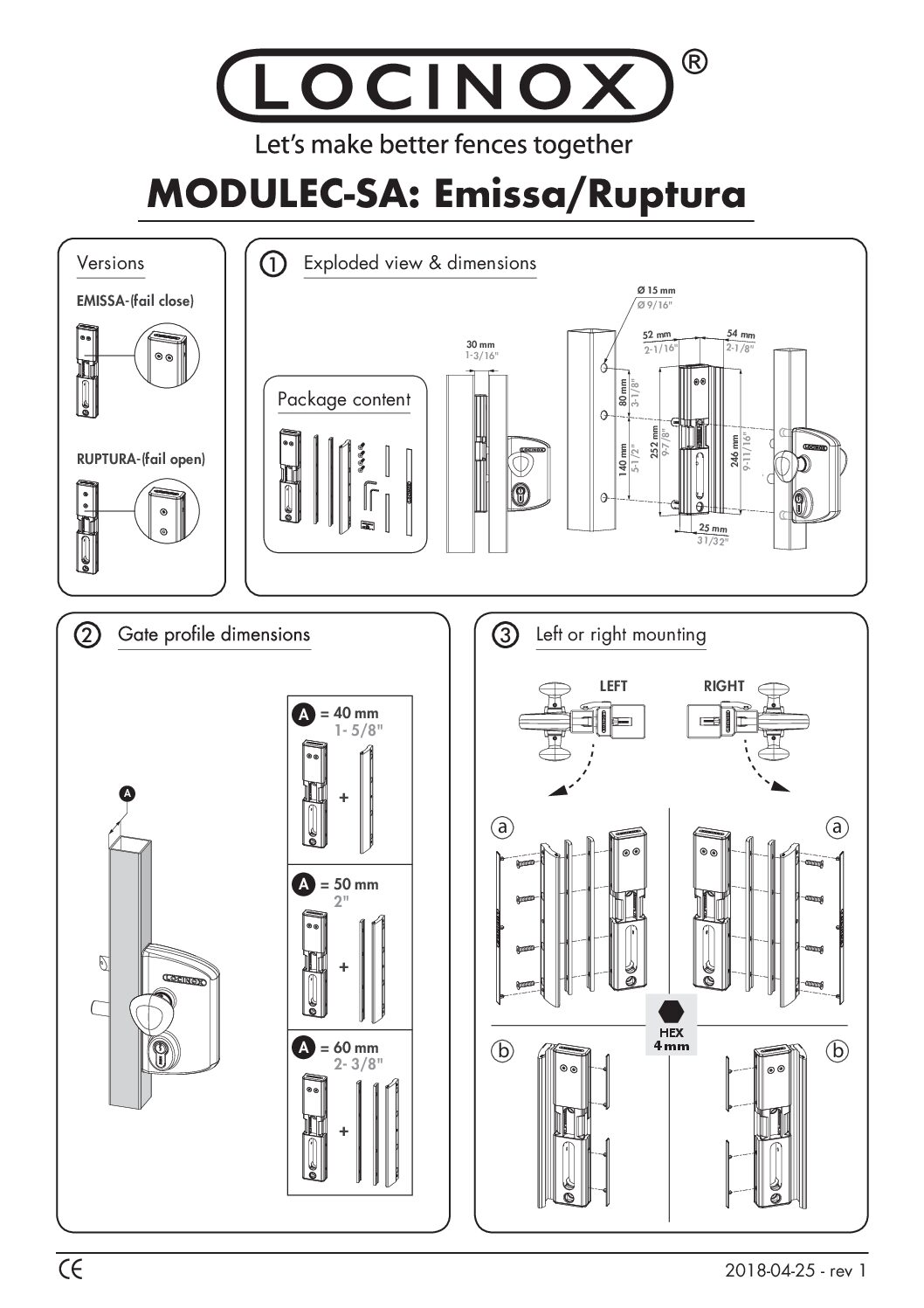 Locinox Modulec SA Manual