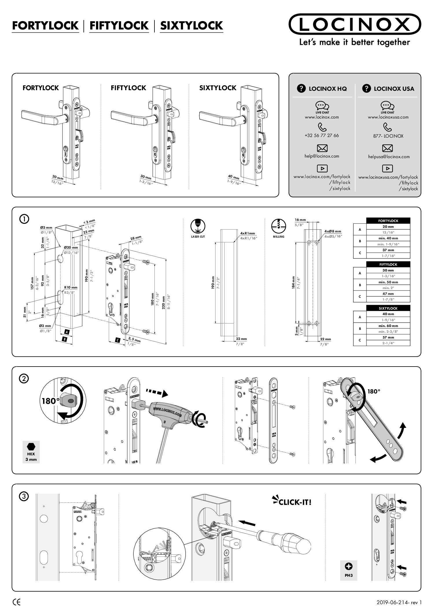 Locinox Fiftyset Manual