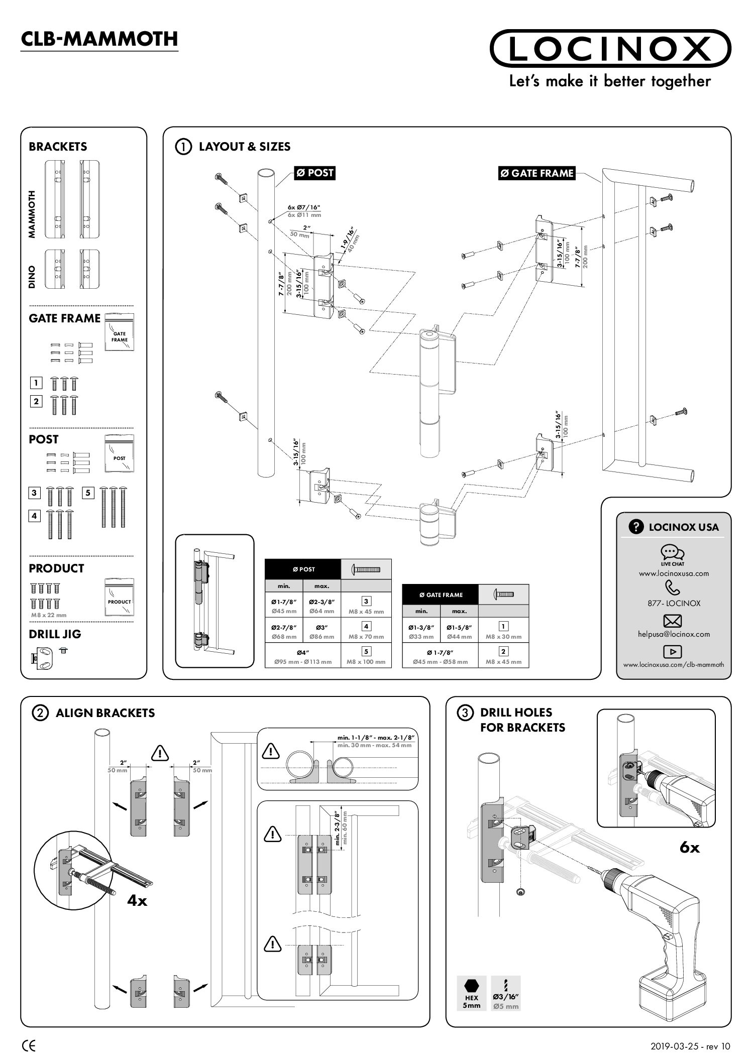 Locinox CLB Mammoth Manual