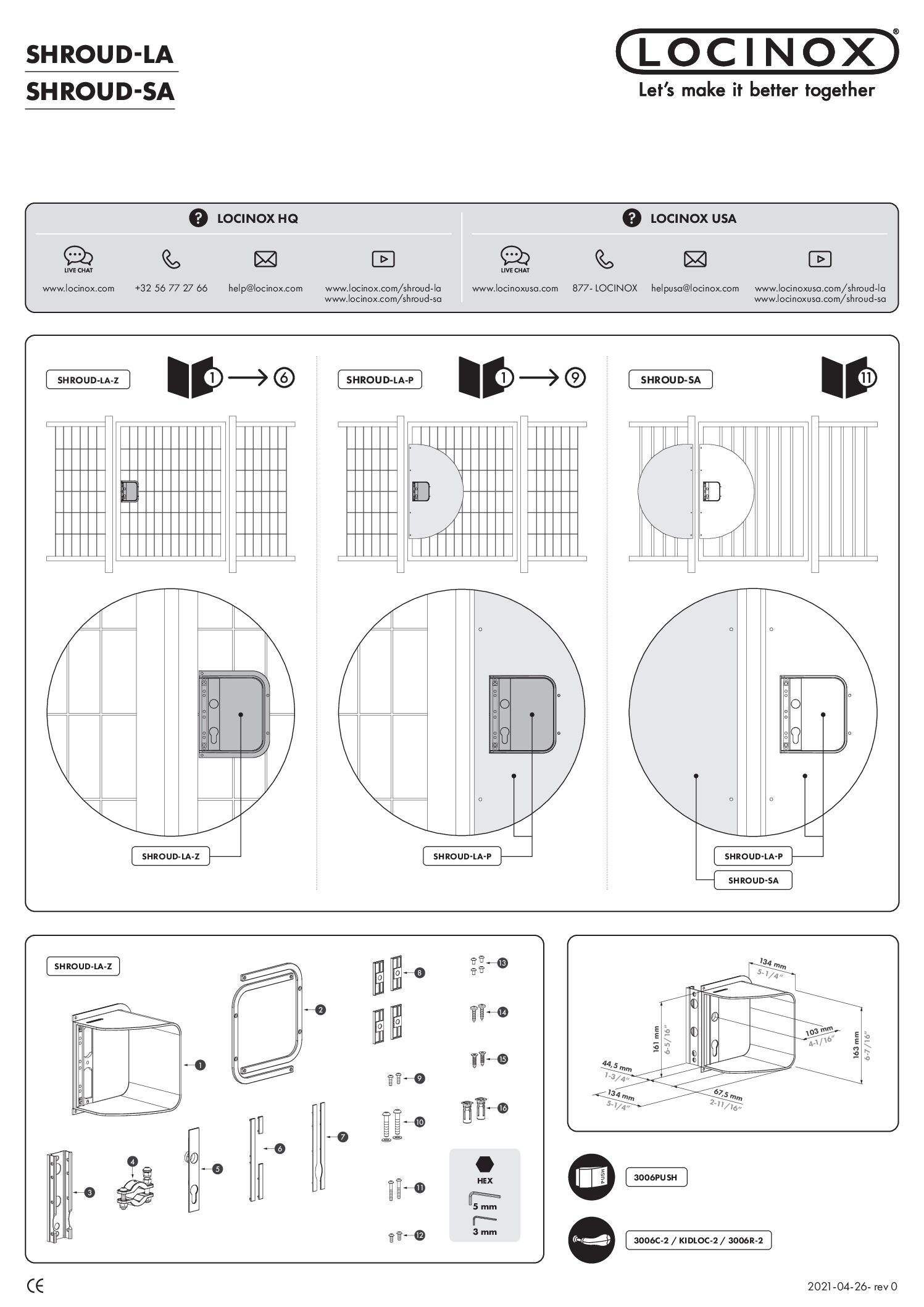 Locinox Shroud Manual