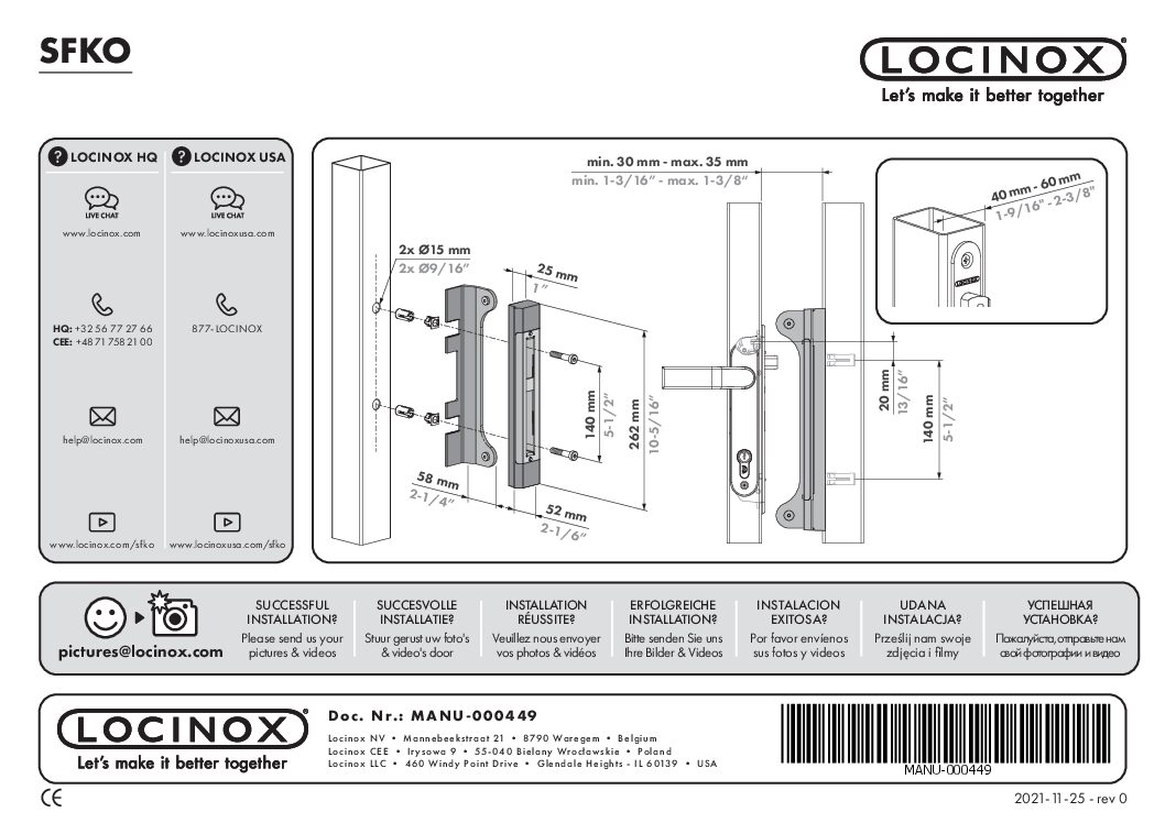 Locinox SFKO Manual