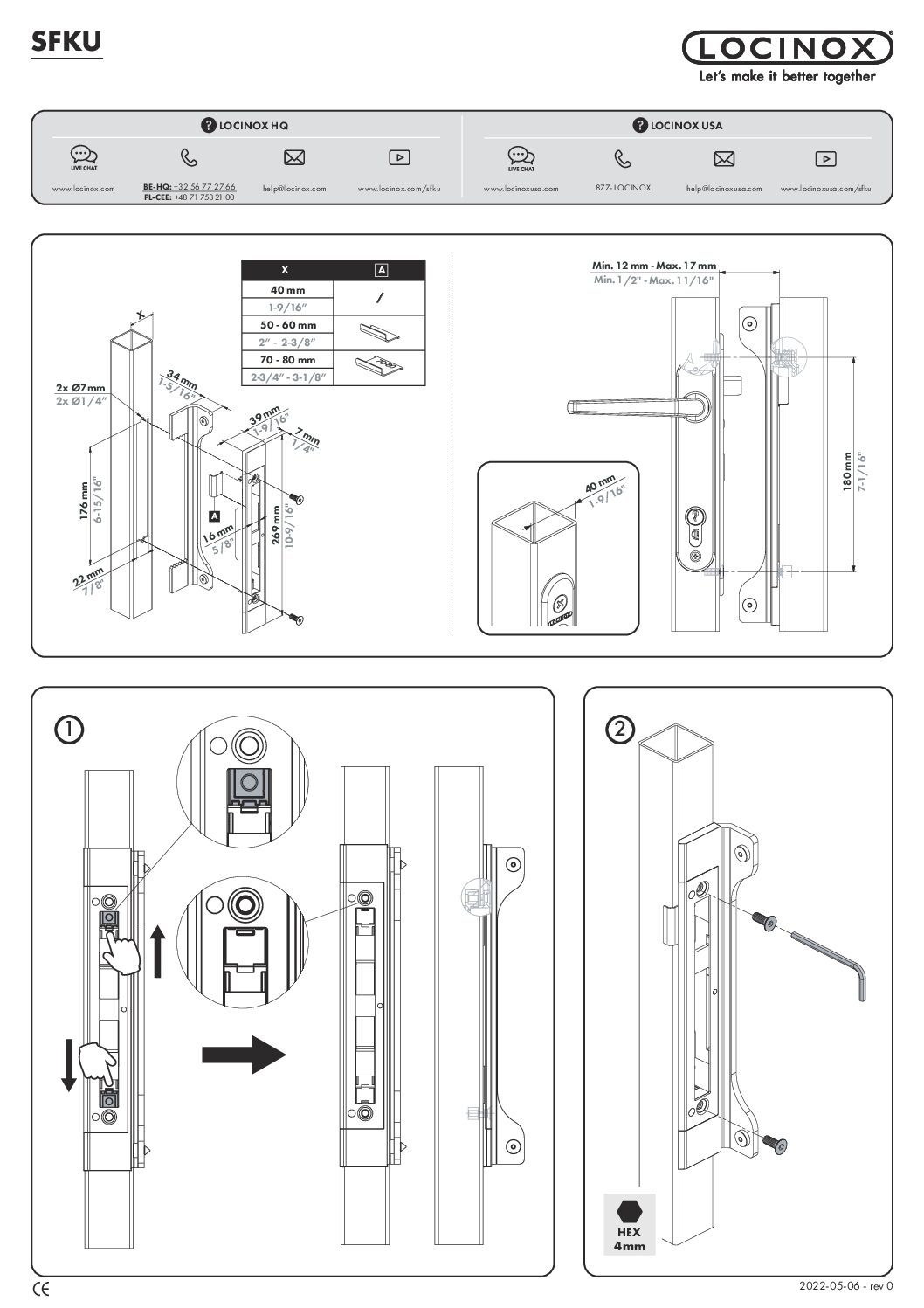 Locinox SFKU keep manual