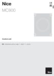 Nice MC800 Manual