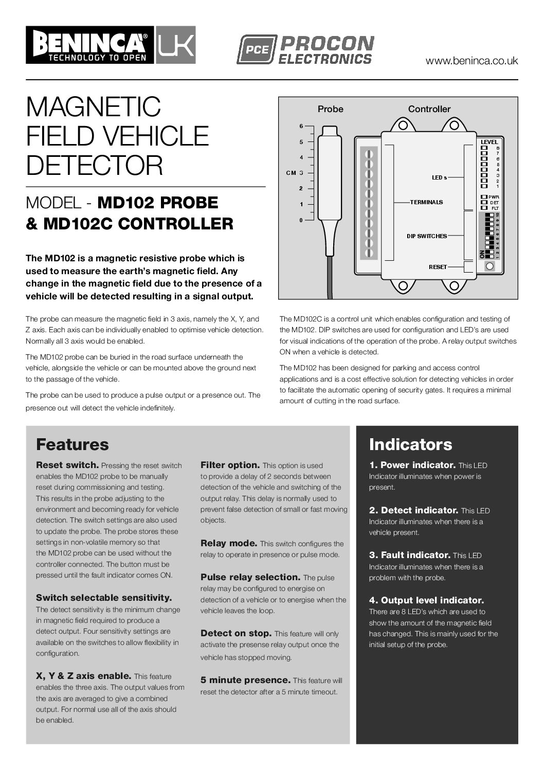 Procon MD102C Datasheet