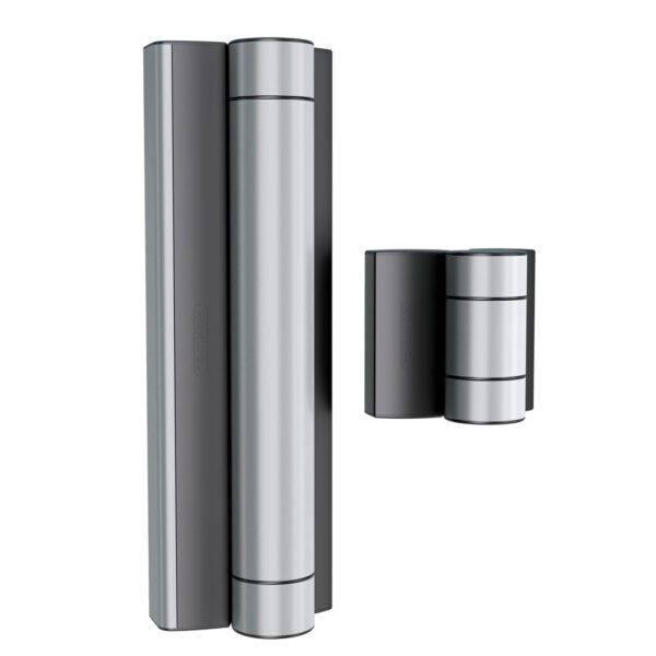 Locinox Magnus Silver Reversible motorised gate closer and hinge set