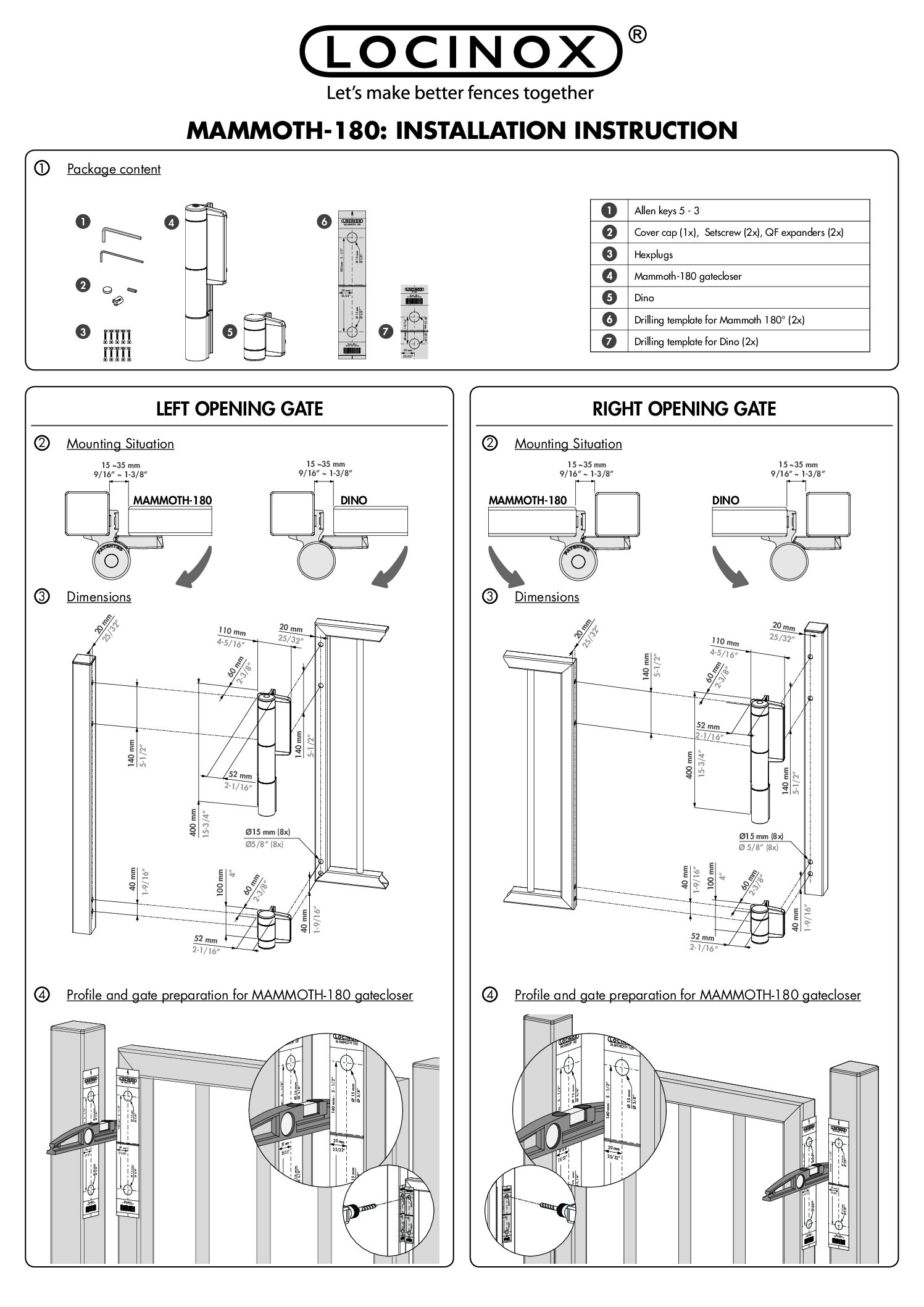 Locinox Mammoth Manual