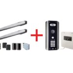 Toona above ground swing gate automation kit & wireless audio intercom with keypad bundle offer