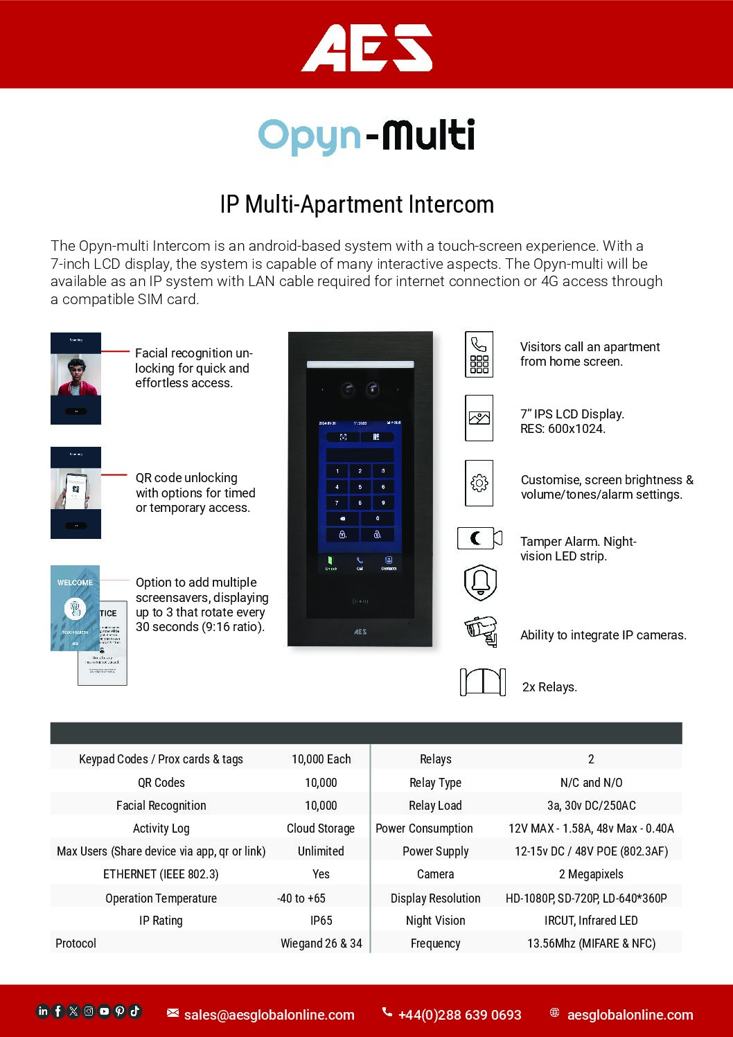 AES Opyn Multi Datasheet