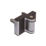 Locinox Puma compact 2-way adjustment 180° surface mounted hinge – Silver