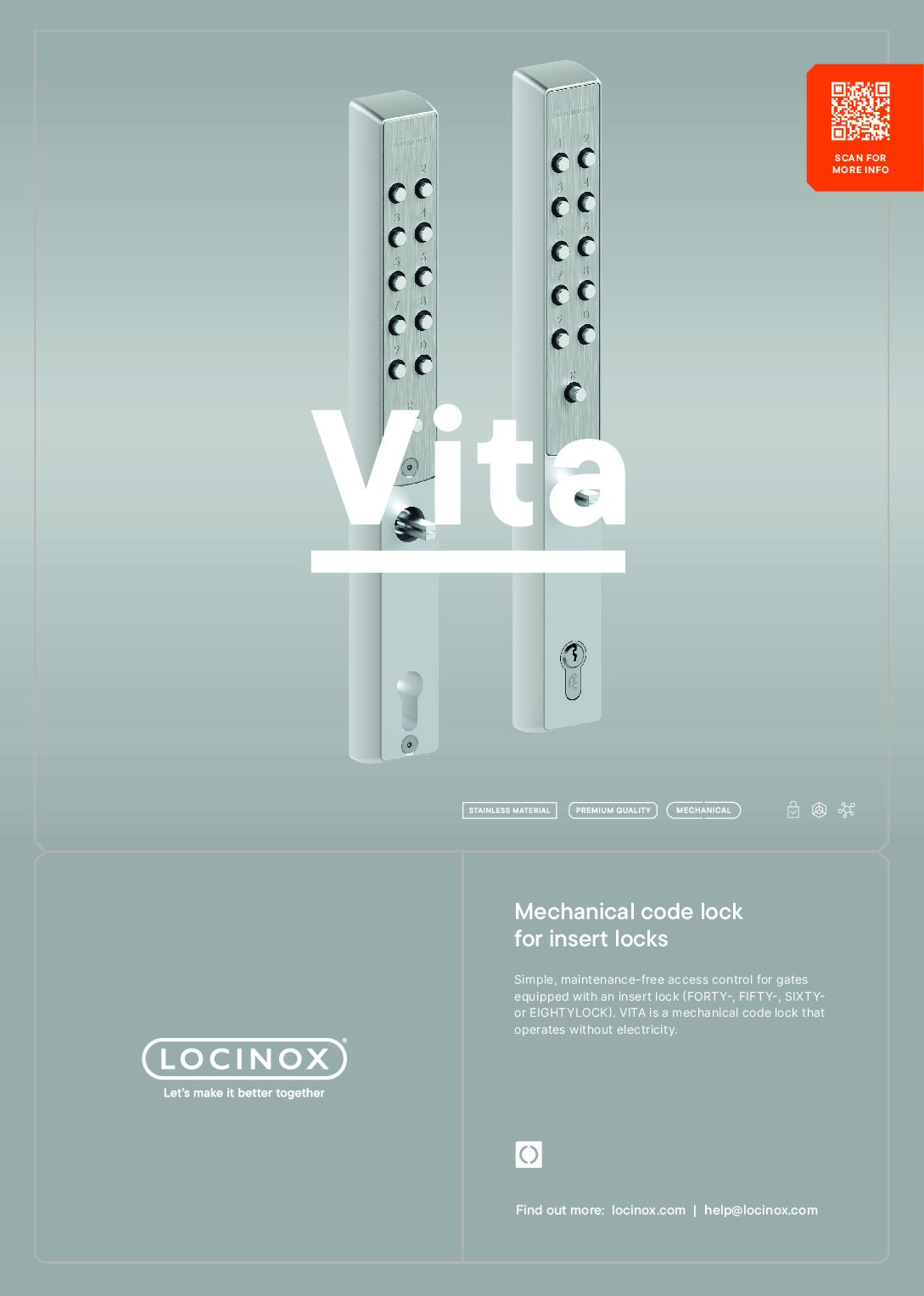 Locinox Vita Product sheet
