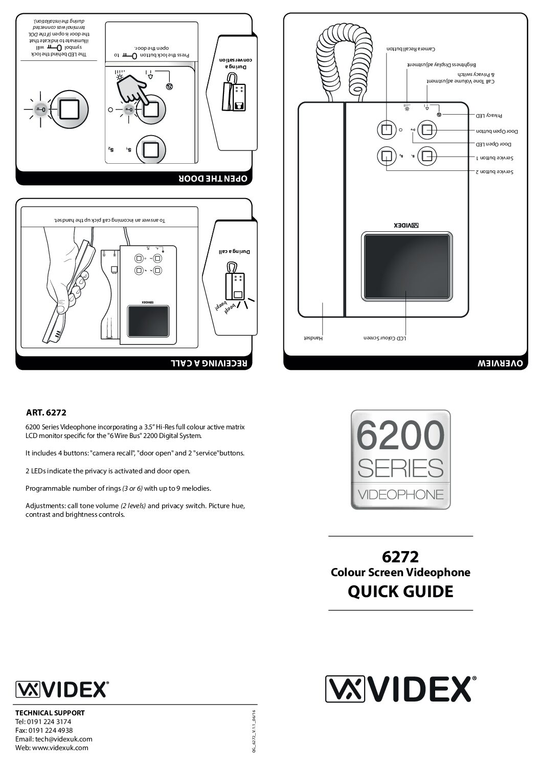 Videx 6272/MV Manual