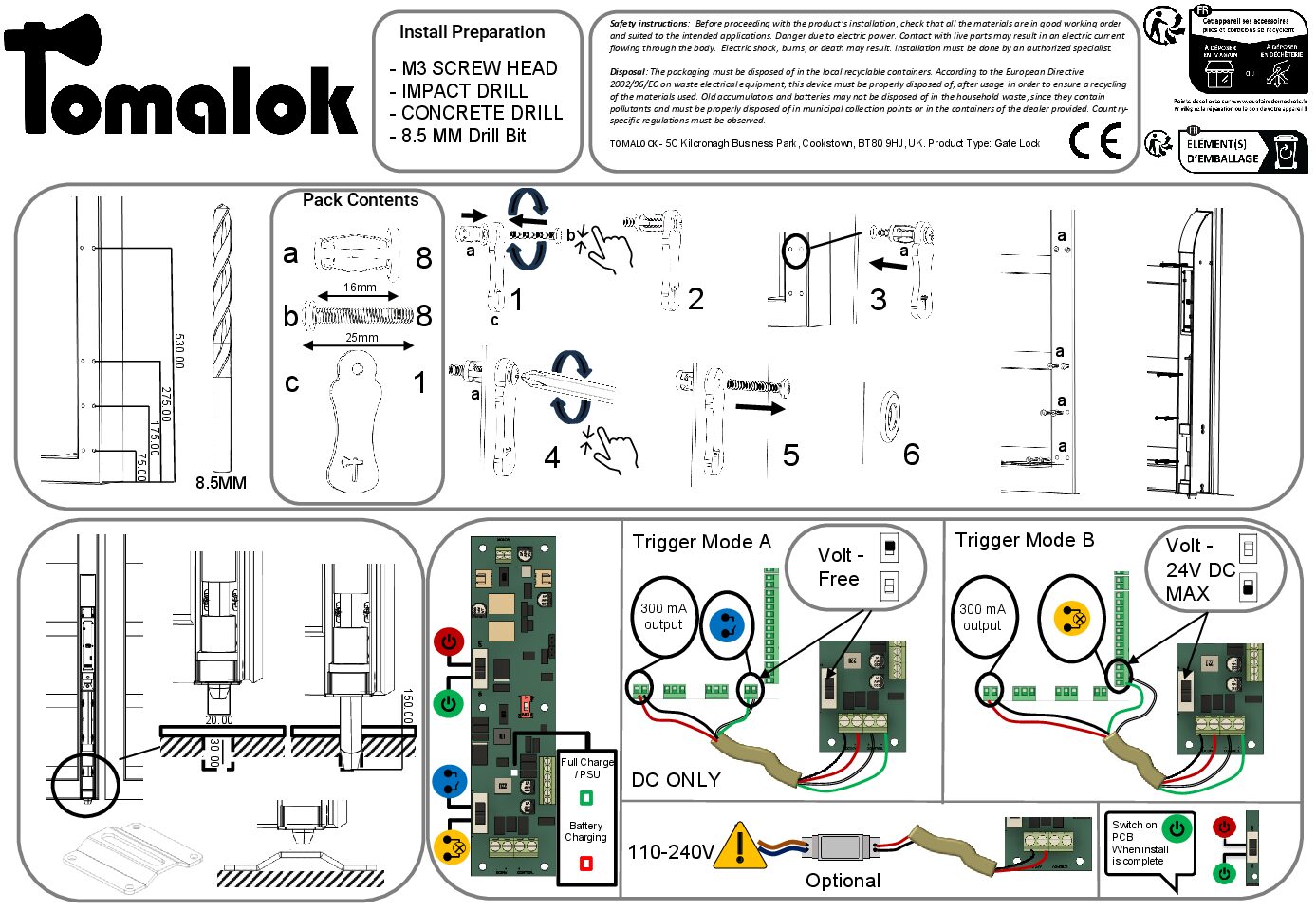 Tomalok quick start guide