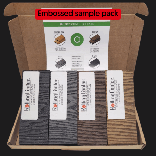 Embossed Woodgrain composite sample pack