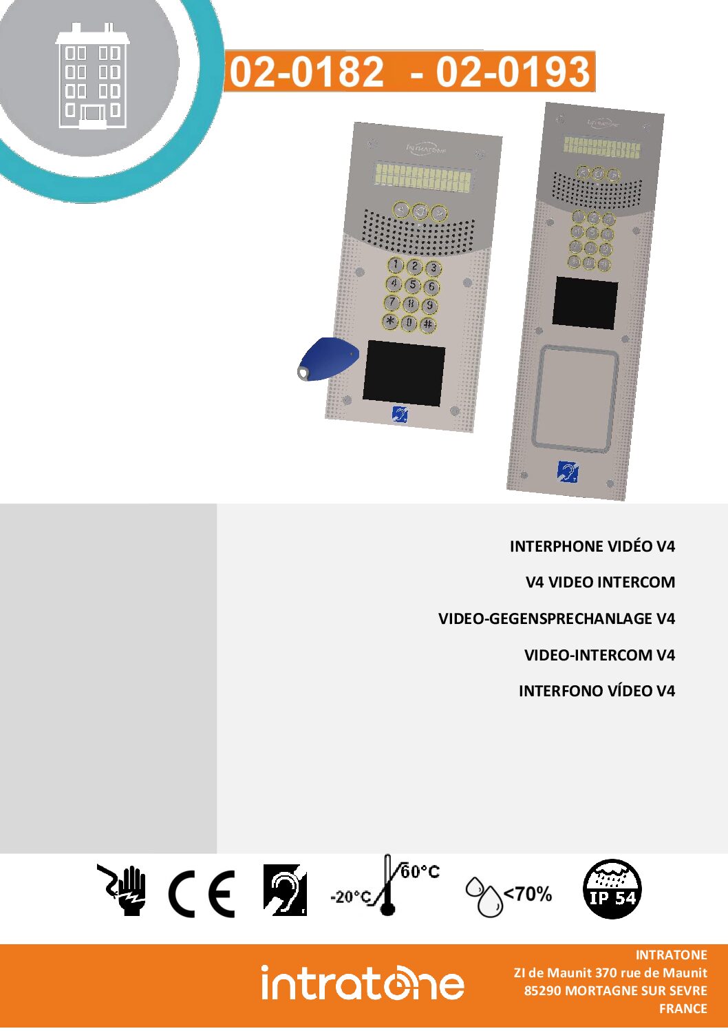 Intratone SC-02 Manual