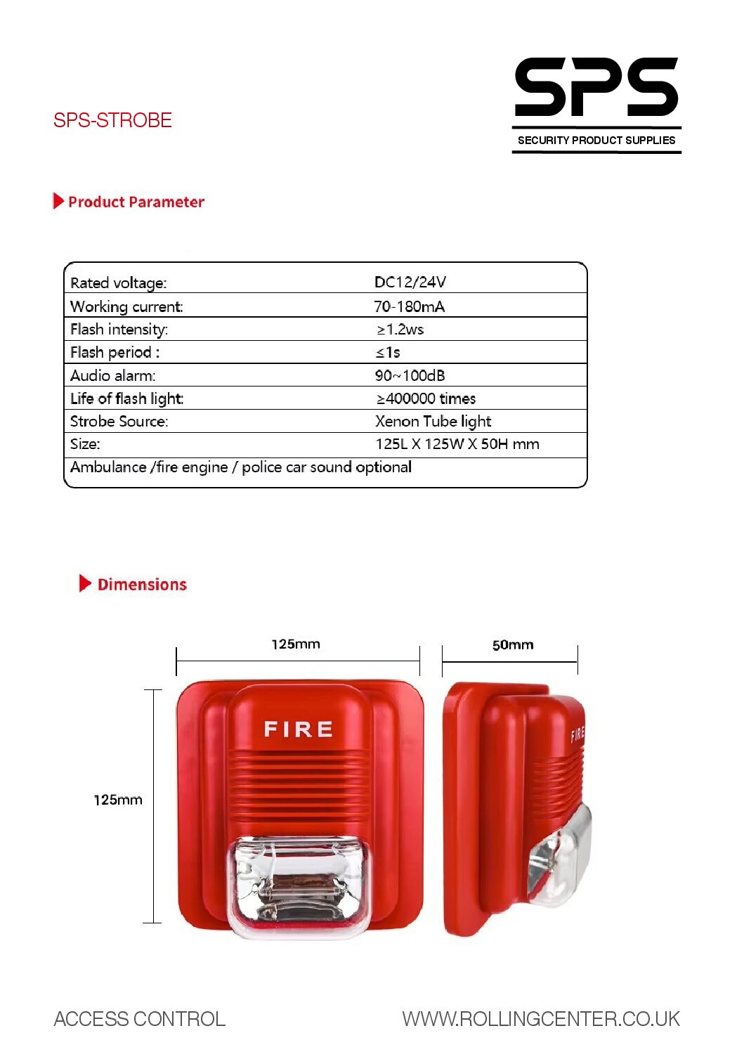 SPS Strobe Datasheet