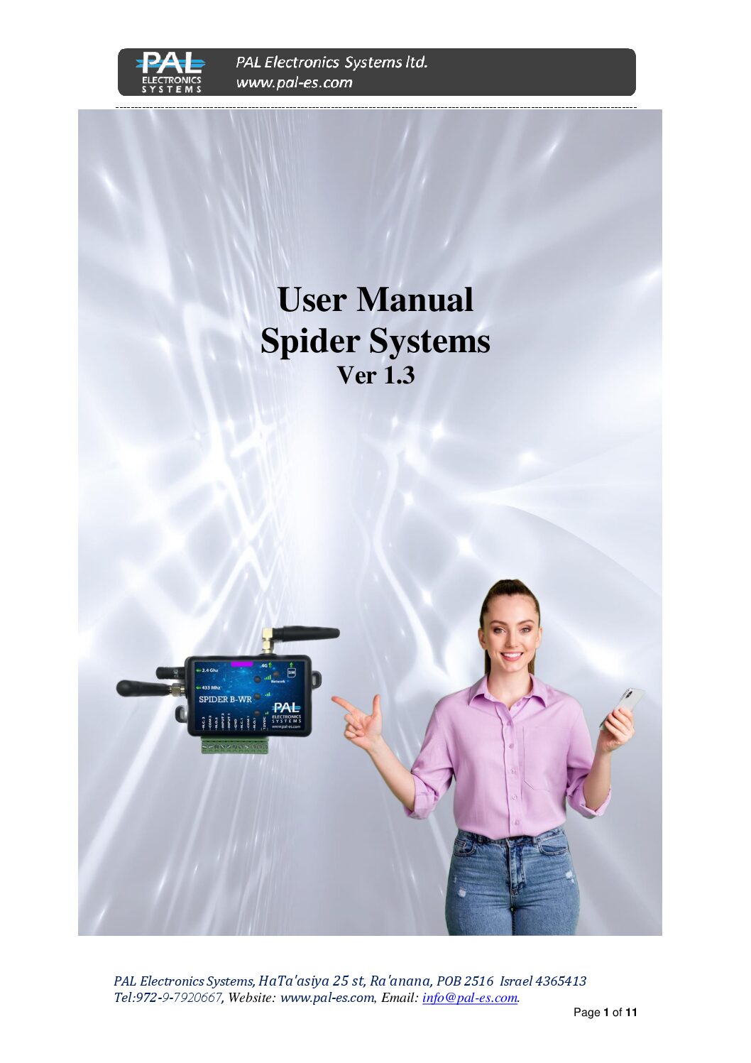 PAL Electronics Spider manual