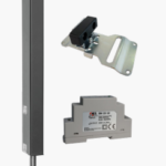 Tomalok TL-A-150-KIT Electric drop bolt Grey with Din rail power supply and ground stop