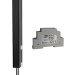 Tomalok TL-B-150-K Electric drop bolt Black with Din rail power supply
