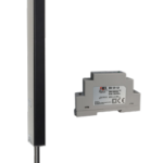 Tomalok TL-SB-150-K Electric drop bolt Black and stainless with Din rail power supply