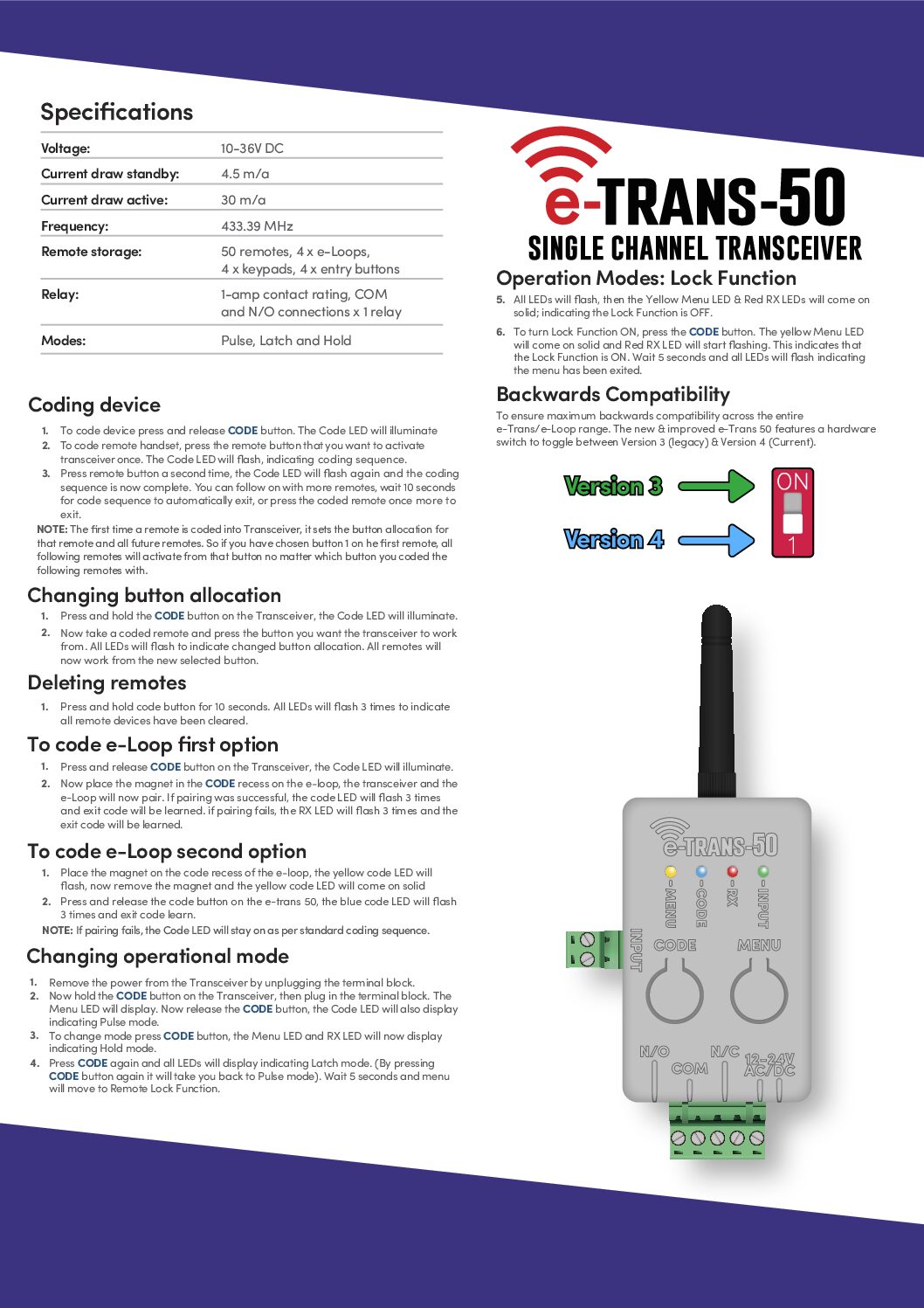 AES Etrans 50 Manual V4