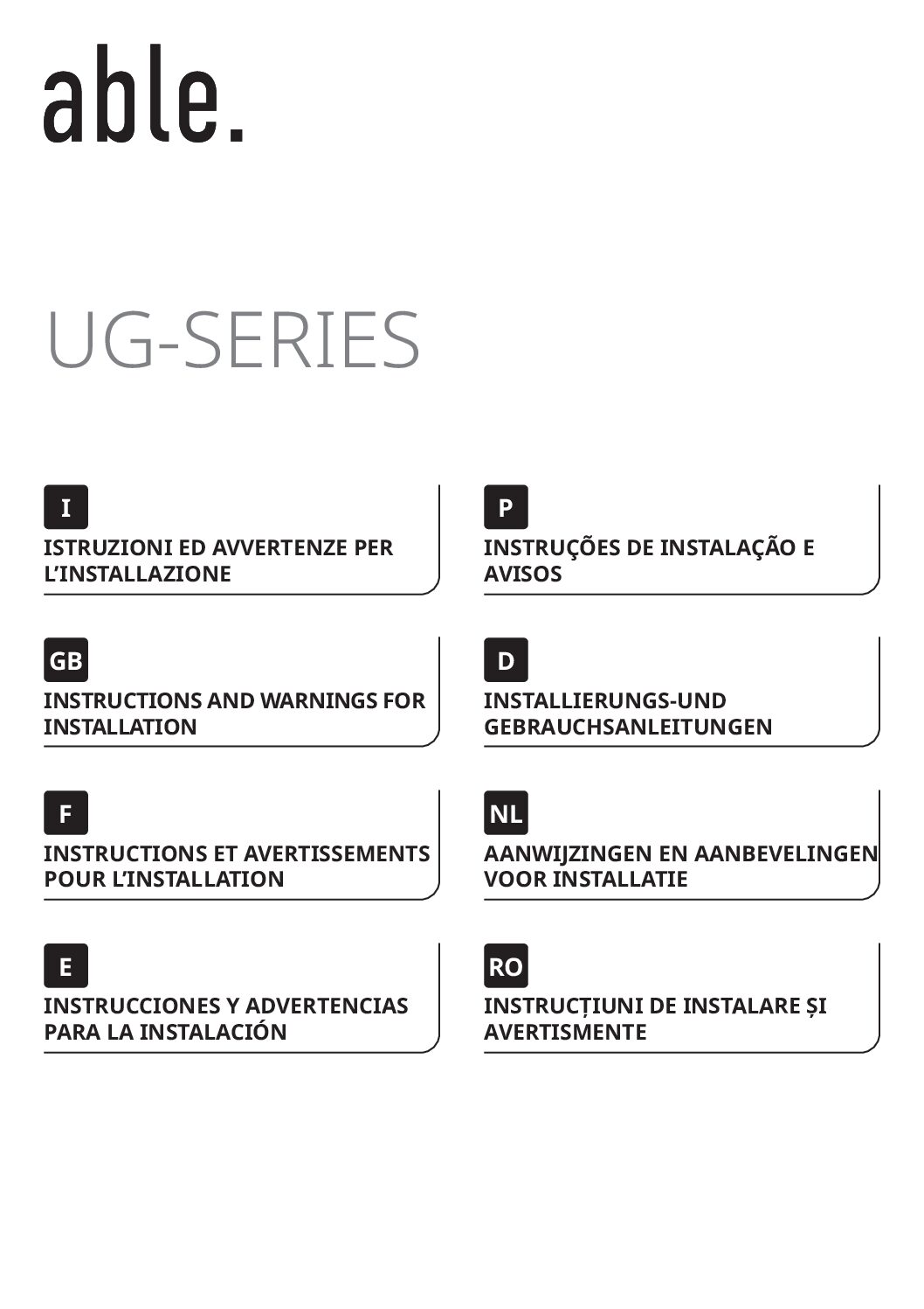 ABLE V2 29Y016 Motor Manual