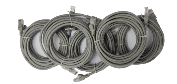Haydon Grey 5m Cat5e RJ45 patch lead 5 Pack