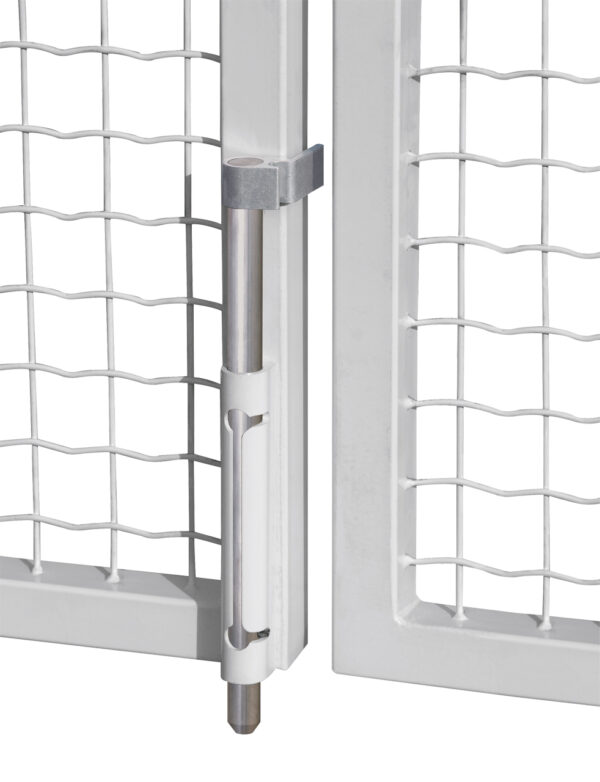 Locinox VSA-K-7016-QF1BL manual drop bolt with aluminium bolt in anthracite grey