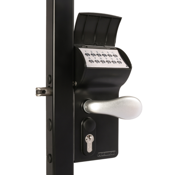 Locinox Valentino Battery Powered 40-60mm Swing gate lock with code lock black