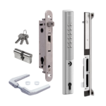 Locinox Vera 40mm Single sided code lock kit, Silver finish Keyed to differ