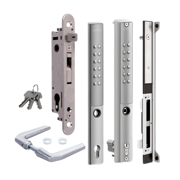 Locinox Vera 40mm Double sided code lock kit, Silver finish Keyed alike
